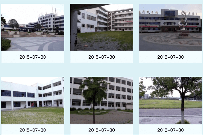 出高考成绩后回高中母校拍摄