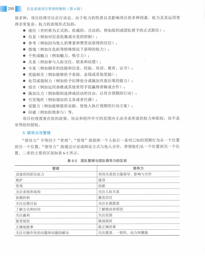 信息系统项目管理师教程第四版（羽仪老师）- 第215页