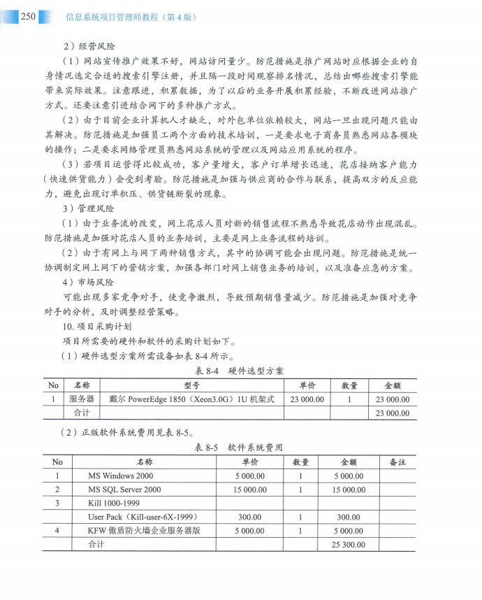 信息系统项目管理师教程第四版（羽仪老师）- 第265页