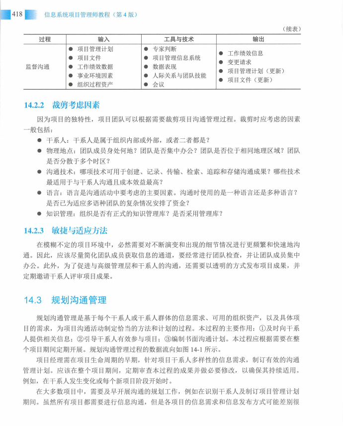 信息系统项目管理师教程第四版（羽仪老师）- 第433页